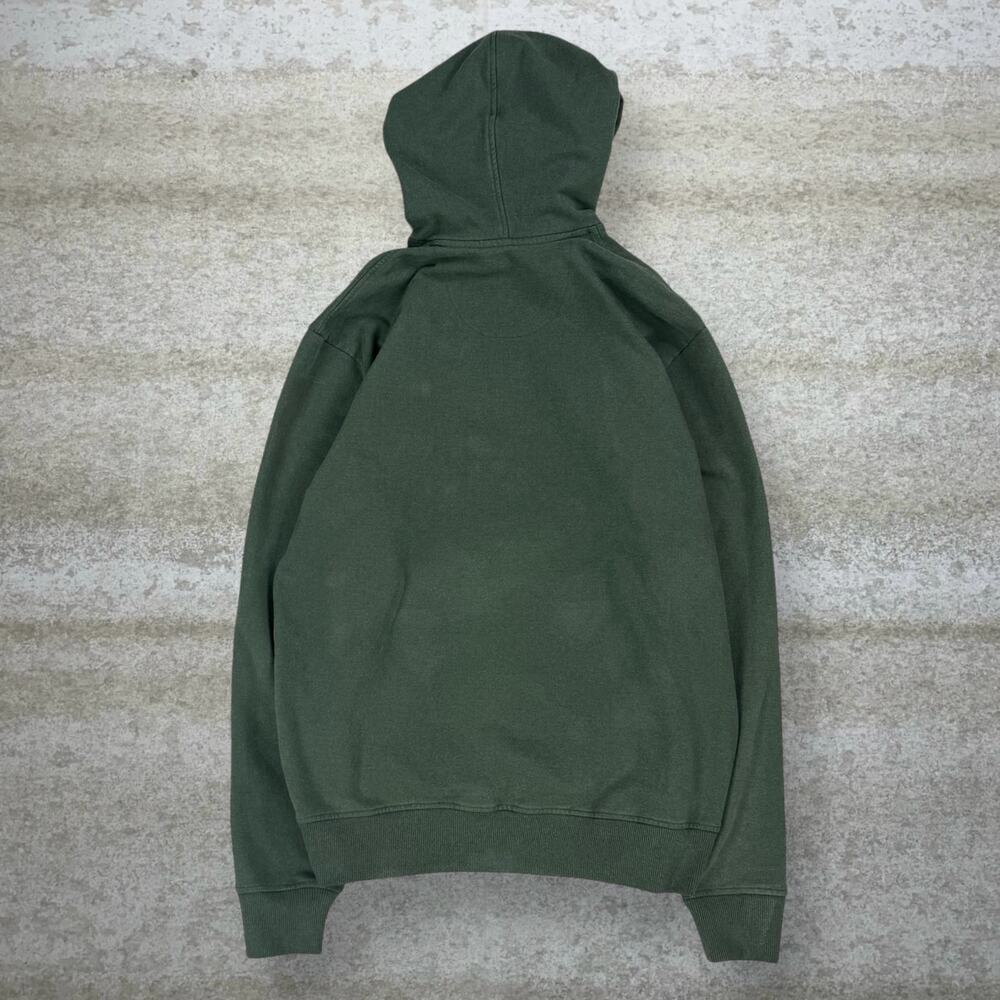 Vintage Y2K Patagonia Hoodie Mens M Dark Green Cotton Pullover - Picture 2 of 3